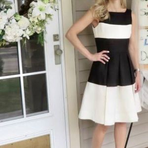 Kate Spade Classic Black and Ivory Dress- Size 10
